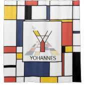 Rideaux De Douche Neoplasticisme Extraordinaire Art Monogramme. Lett (Devant)