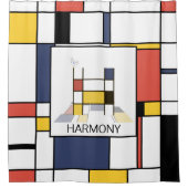 Rideaux De Douche Neoplasticisme Extraordinaire Art Monogramme. Lett (Devant)