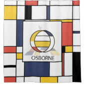 Rideaux De Douche Neoplasticisme Extraordinaire Art Monogramme. Lett (Devant)