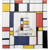 Rideaux De Douche Neoplasticisme Extraordinaire Art Monogramme. Lett (Devant)