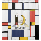 Rideaux De Douche Neoplasticisme Extraordinaire Art Monogramme. Lett (Devant)