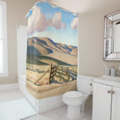 Rideaux De Douche "Nevada Hills" par Maynard Dixon (En situation)