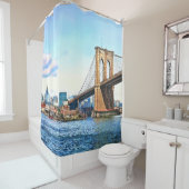 Rideaux De Douche New York Abutment of Brooklyn Bridge (En situation)
