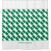 Rideaux De Douche NIGERIA DRAPEAU Customisé Écriture nigériane (Devant)