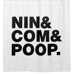 RIDEAUX DE DOUCHE NIN & COM & POOP.