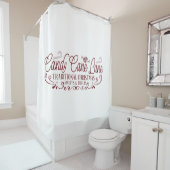 Rideaux De Douche Noël à sucre de canne Lane (En situation)