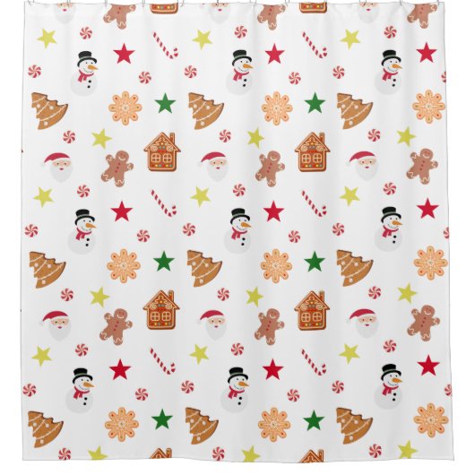 Rideaux De Douche Noël doux (Devant)