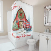 Rideaux De Douche Noël du pays (En situation)