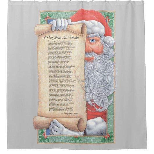 Rideaux De Douche Noël du Père Noël (Devant)