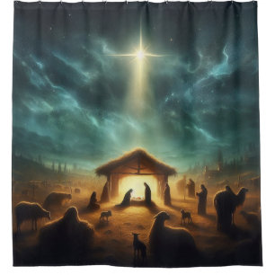 Rideaux De Douche Noël/Nativité/Jésus