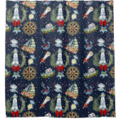 Rideaux De Douche Noël nautique (Devant)