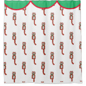 Rideaux De Douche Noël rétro Kit Kat horloge mignonne  (Devant)