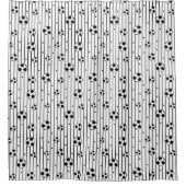 Rideaux De Douche Noir Blanc Football Striy Boys (Devant)