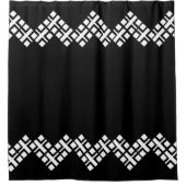 Rideaux De Douche Noir et blanc (Devant)