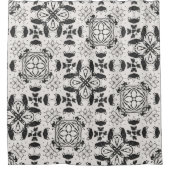 Rideaux De Douche Noir et blanc (Devant)