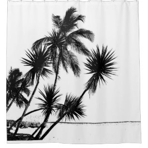 Rideaux De Douche Noir et blanc
