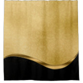 Rideaux de douche noir et or (Devant)