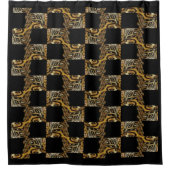 Rideaux De Douche Noir tigre (Devant)