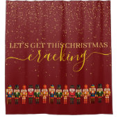 Rideaux De Douche Noisette unique moderne et drôle Noël rouge (Devant)