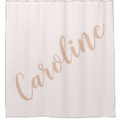 Rideaux De Douche Nom de script personnalisé Blush sur mesure pour s (Devant)