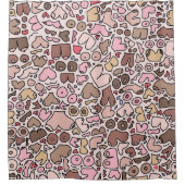 Rideaux De Douche Nom humour neutre motif mammaire (Devant)