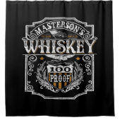 Rideaux De Douche NOM personnalisé Old West Whiskey Brewery Bar (Devant)