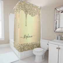 Nom personnalisé Script Gold Parties scintillant D