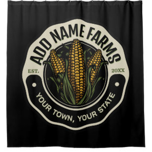 Rideaux De Douche Nom personnalisé Sweet Corn Garden Agricole