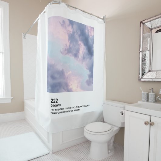 Rideaux De Douche Nombres d'anges, Croissance, Numéro d'ange 222 (En situation)