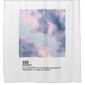 Rideaux De Douche Nombres d'anges, Croissance, Numéro d'ange 222 (Devant)