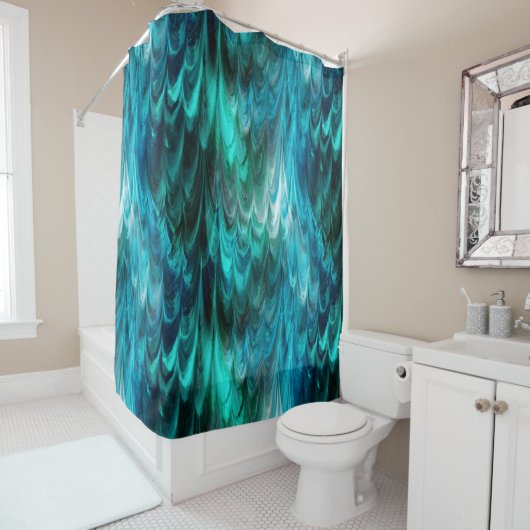Rideaux De Douche nonpareil kelpie sarcelle : (En situation)