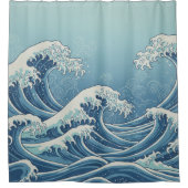 Rideaux De Douche Noon Waves Shower Curtain (Devant)