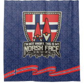 Rideaux De Douche Norsk Face Blue Damask (Devant)