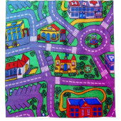 Rideaux De Douche nostalgie des années 90, nostalgie moquette de pis (Devant)