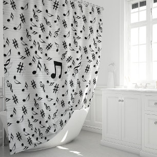 Rideaux de douche Notes de musique