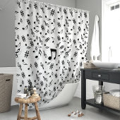 Rideaux de douche Notes de musique