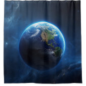 Rideaux De Douche Notre maison Sapphire dans l'espace (Devant)