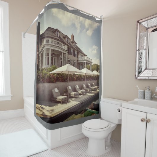 RIDEAUX DE DOUCHE NOTRE SHORE MAISON ! (En situation)