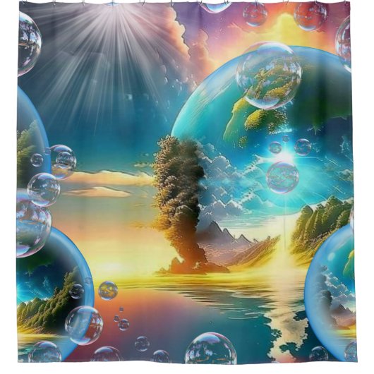 Rideaux De Douche Notre soleil est une étoile et un foie (Devant)