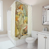 Rideaux De Douche Nourriture 1898 d'Alfons Mucha pour des (En situation)