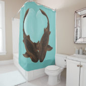Rideaux De Douche Nourriture des requins (En situation)