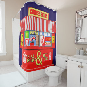 Rideaux De Douche Nourriture et boissons drôles de support de