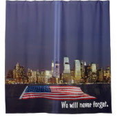 Rideaux De Douche Nous n'oublierons jamais l'hommage 9-11 (Devant)