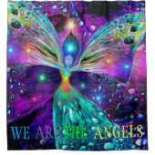 RIDEAUX DE DOUCHE NOUS SOMMES LES ANGES  (Devant)