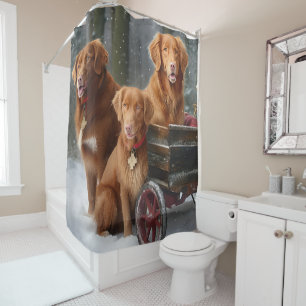 Rideaux De Douche Nouvelle-Écosse Duck Toller Retriever Snowden
