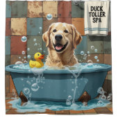 Rideaux De Douche Nouvelle-Écosse Duck Tolling Retriever Sleepy Cute (Devant)