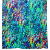 Rideaux De Douche Nouvelle-Zélande Abalone Paua Shell Motif 1 (Devant)