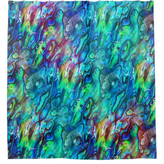 Rideaux De Douche Nouvelle-Zélande Abalone Paua Shell Motif 1 (Devant)