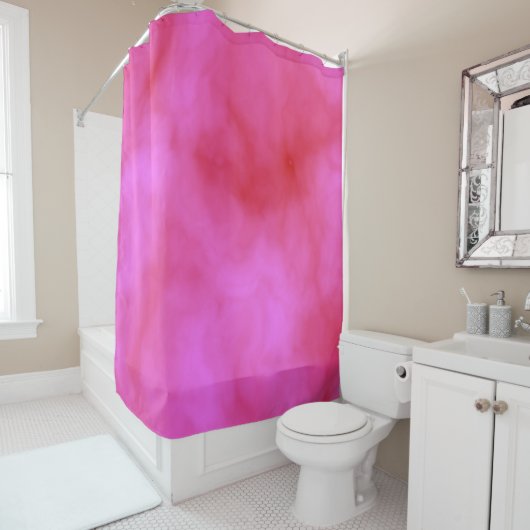 Rideaux De Douche Nuage rose (En situation)