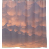Rideaux De Douche Nuages de billes de coton rose (Devant)